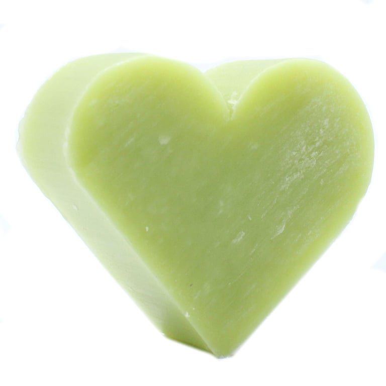 Green Tea Heart Guest Soap - Natural Eco-Friendly Fragrance Bathroom Soap
