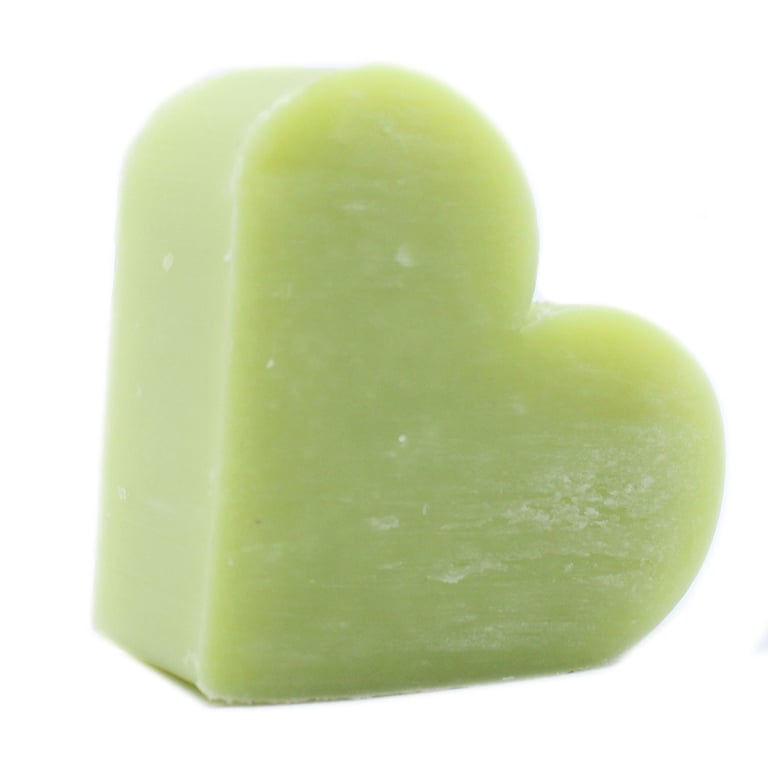 Green Tea Heart Guest Soap - Natural Eco-Friendly Fragrance Bathroom Soap