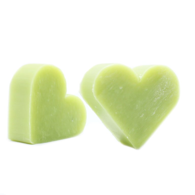 Green Tea Heart Guest Soap - Natural Eco-Friendly Fragrance Bathroom Soap