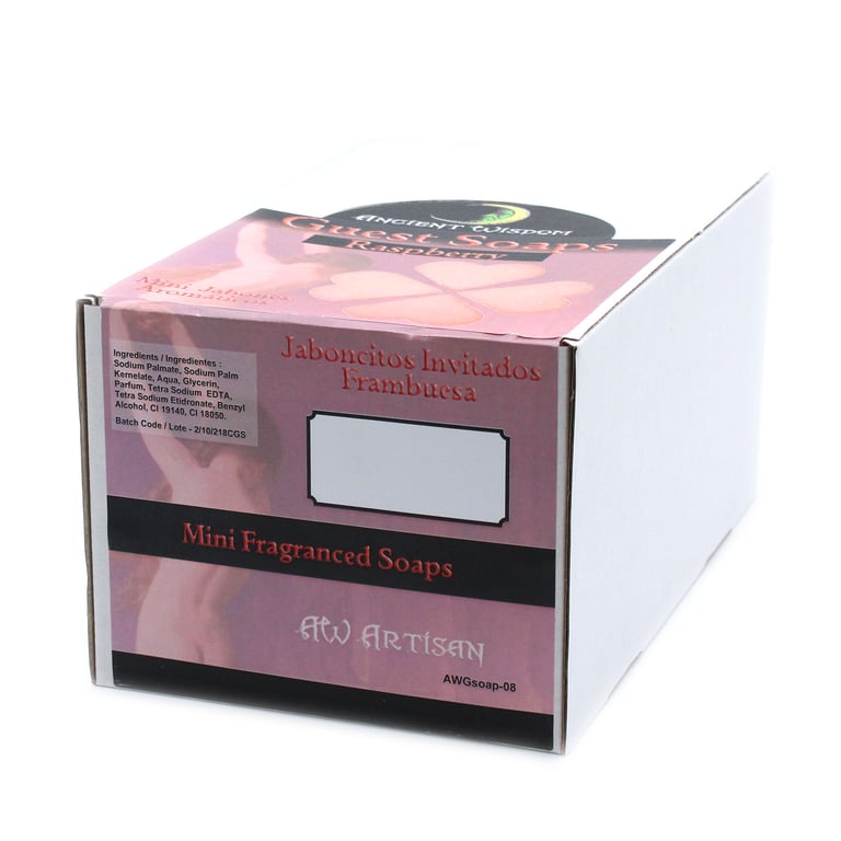 Raspberry Heart Guest Soap - Beautiful Fragrance for Home and Guest Bathrooms