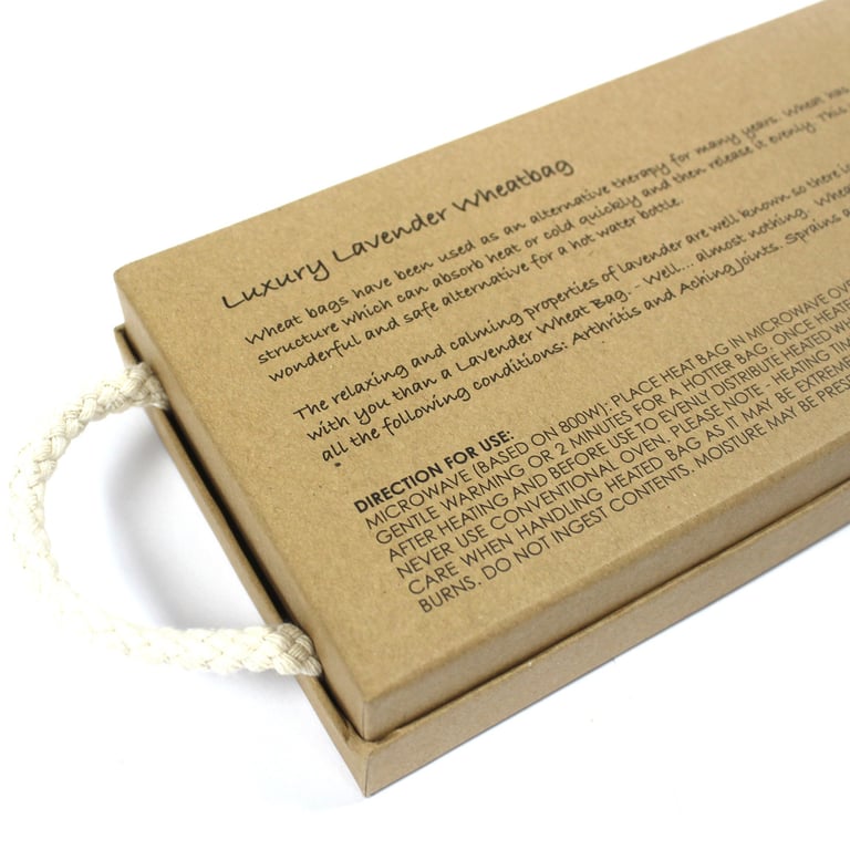Luxury Lavender Wheat Bag Relaxation Therapy Gift Box