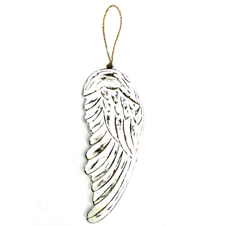 Hand Crafted Angel Wing Decoration - 30cm Garden Ornament & Home Decor