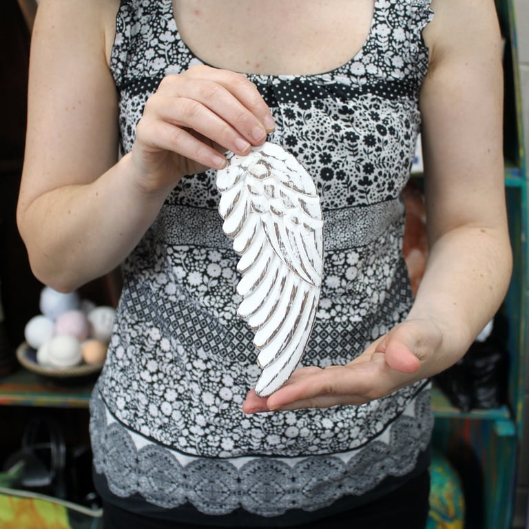 Hand Crafted Small 18cm Decorative Angel Wings
