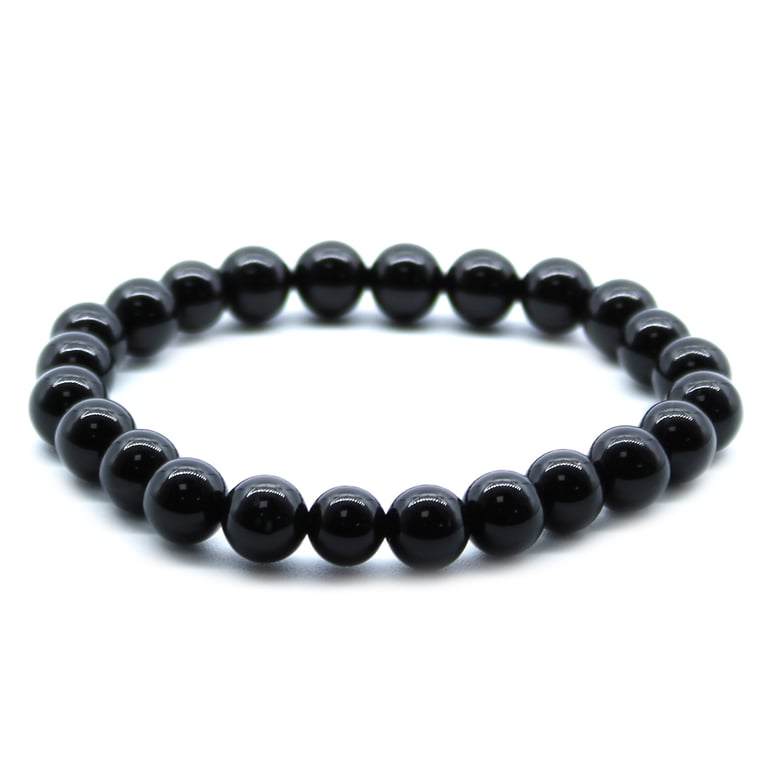 Black Agate Power Bracelet - Gemstone Energy Amplifier for Balance and Harmony