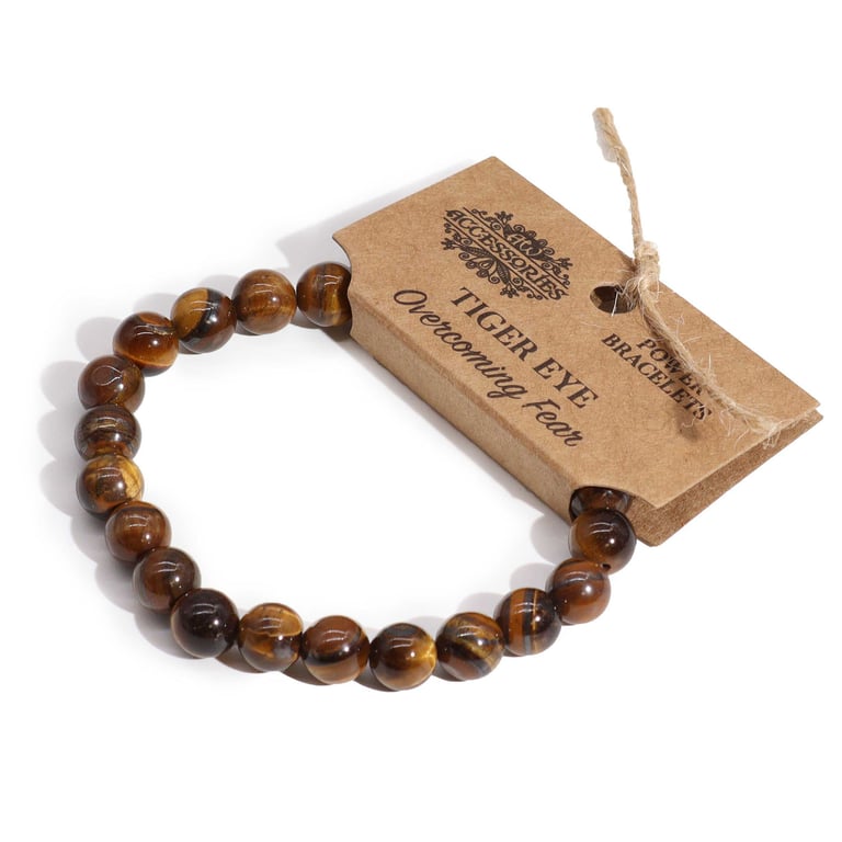 Tiger Eye Power Bracelet - Energizing Crystal Motivational Accessory