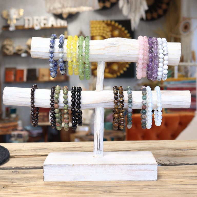 Green Jasper Crystal Energy Power Bracelet for Healing and Balance