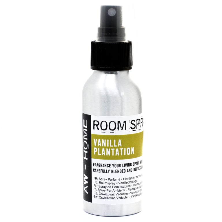 100ml Vanilla Plantation Room Spray - Essential Oil Fragrance for Home