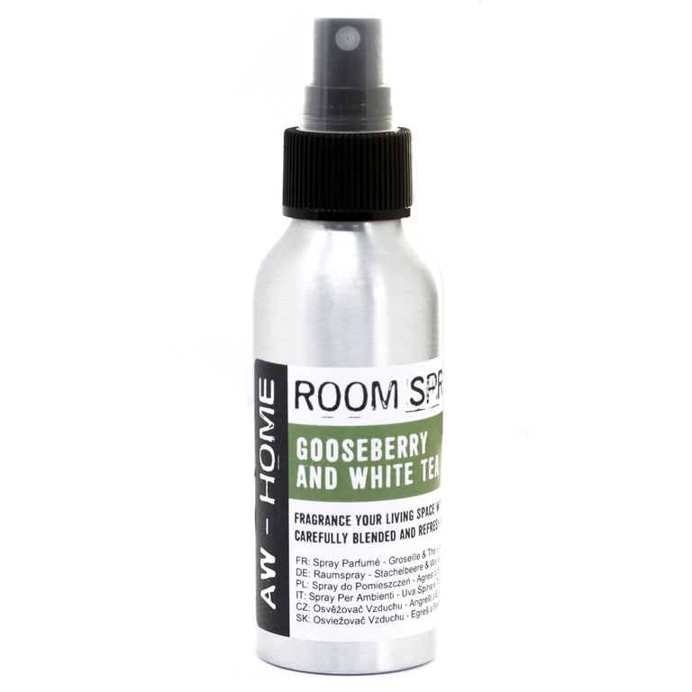 100ml Gooseberry & White Tea Room Spray - Fragrance Mist for a Fresh Atmosphere