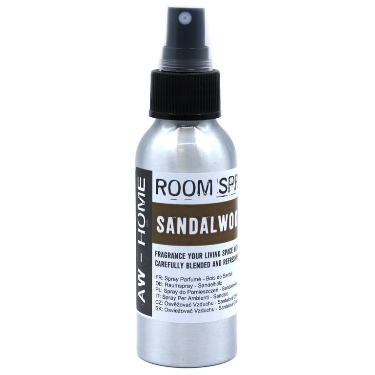 Sandalwood 100ml Room Spray - Aromatic Indoor Air Freshener & Home Fragrance