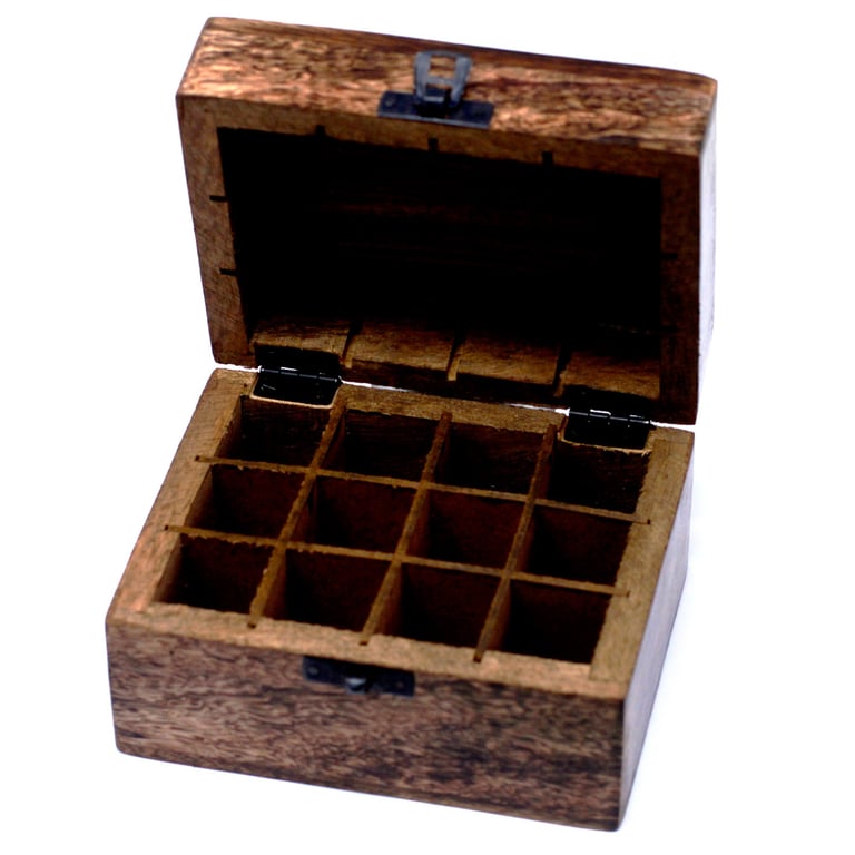 12-Cavity Essential Oil Diffuser Box (Mango Aromatherapy) - Floral by Your Brand