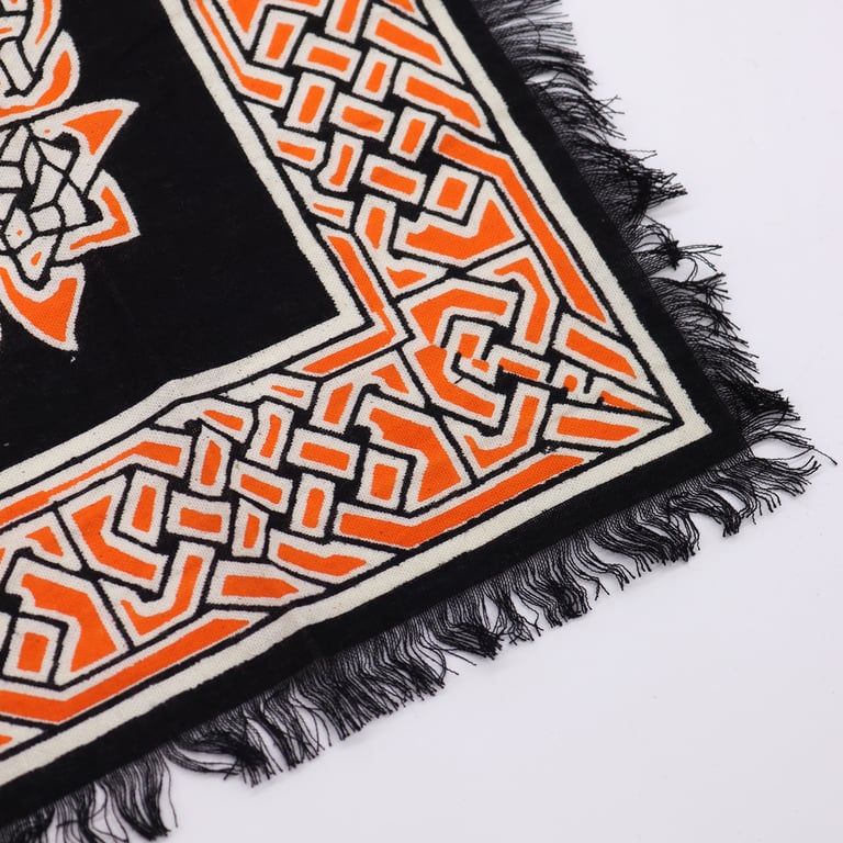 Esoteric Earth Mother Fringed Altar Cloth - Spiritual Decorative Cloth for Meditation and Rituals