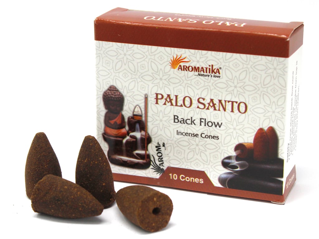Aromatica Palo Santo Backflow Incense Cones - Natural Spiritual Purification and Aromatherapy