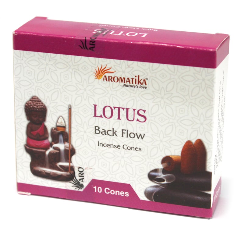 Aromatica Lotus Incense Cones - Calming Spiritual Home Fragrance