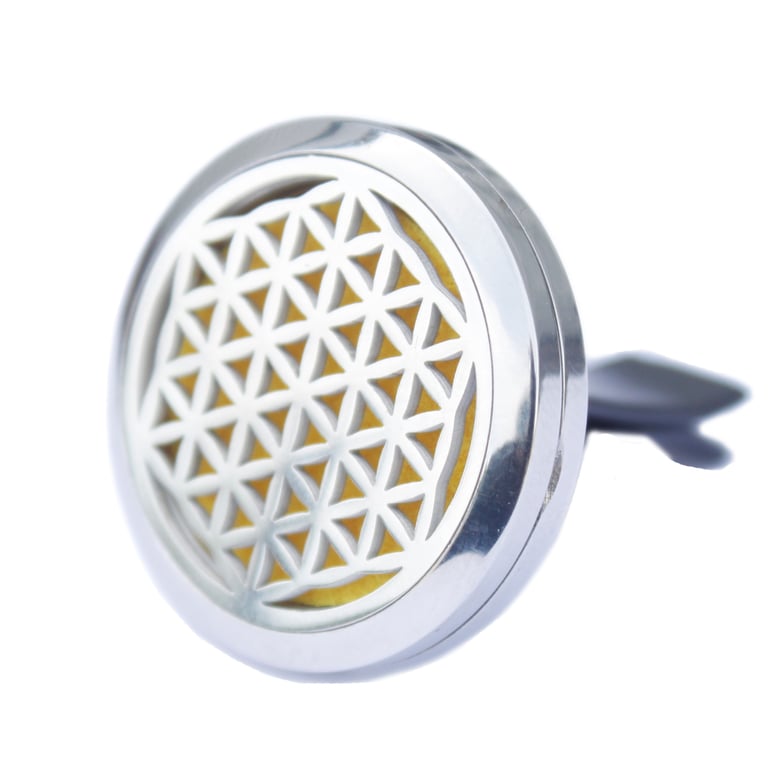 Car Diffuser Kit - Flower of Life Aroma Therapy for Vehicles, 30mm Fragrance Car Scent Diffuser Kit