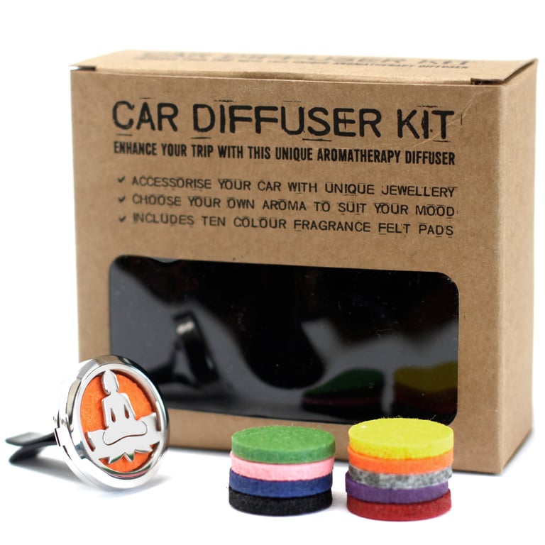 Lotus Buddha Car Diffuser Kit - 30mm Aromatherapy Fragrance System