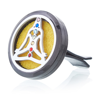 30mm Pewter Yoga Chakra Car Diffuser Kit (Brand Name)