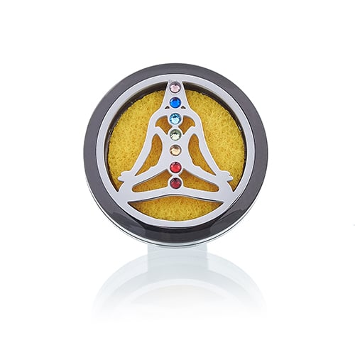 30mm Pewter Yoga Chakra Car Diffuser Kit (Brand Name)
