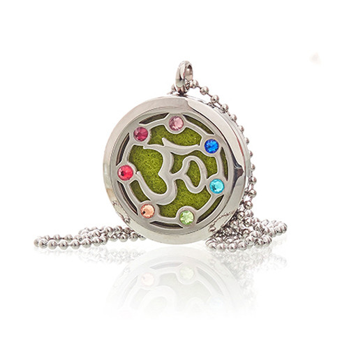Aromatherapy Necklace - Chakra Pendant (30mm) by OM