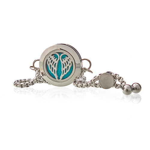 Aromatherapy Chain Bracelet (Angel Wings) - 20mm Jewellery, Essential Oil Diffuser