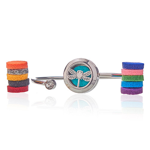 Aromatherapy Crystal Bracelet (Dragonfly) - 20mm - Enhance Wellness