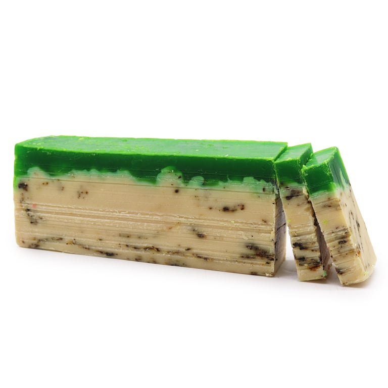 Green Tea Olive Oil Handmade Soap Loaf - Natural Moisturizing Skincare Bar