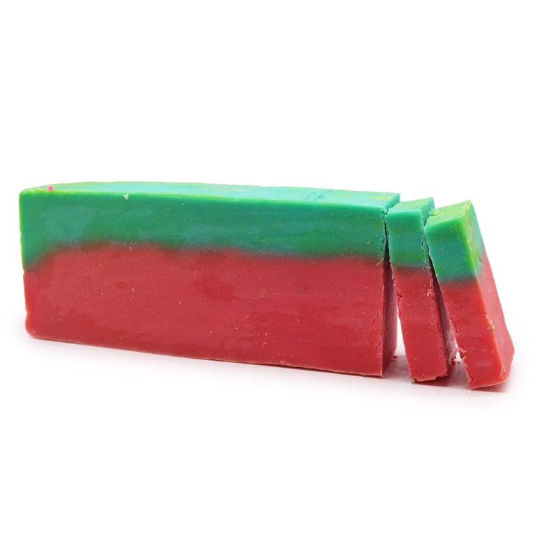 Olive Oil Watermelon Soap Loaf - Natural and Moisturizing, Handcrafted Organic Soap Bar