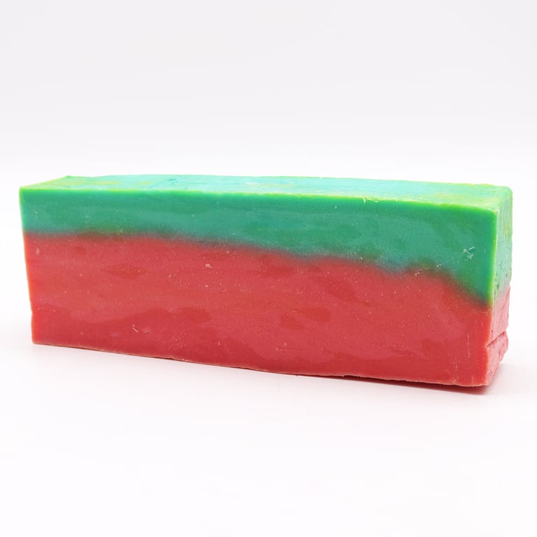 Olive Oil Watermelon Soap Loaf - Natural and Moisturizing, Handcrafted Organic Soap Bar