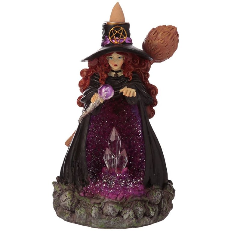 LED Backflow Incense Burner - Crystal Cave by Witches Crystal