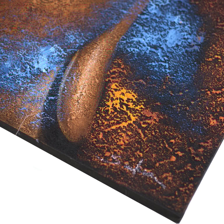 Copper Face Buddha Painting - Authentic Artwork by Brand Name