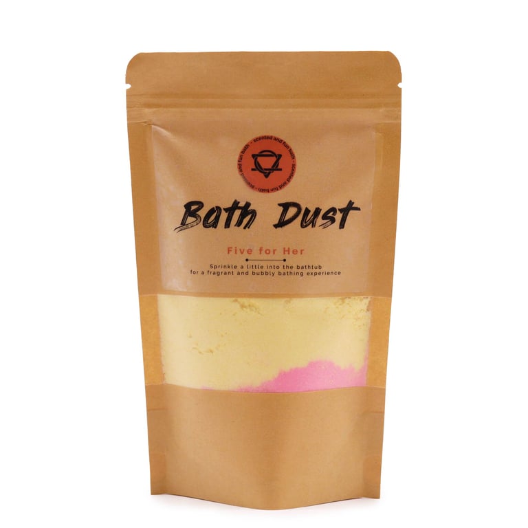 Five for Her Bath Dust 190g - Soothing Beauty Powder for Smooth Skincare and Fragrant Body Coverage