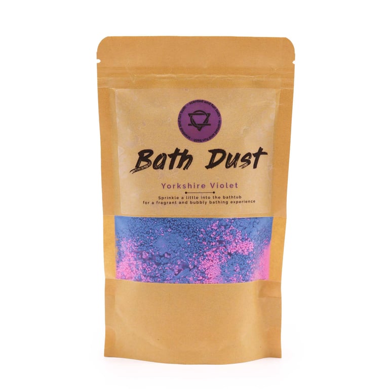 Yorkshire Violet Lavender Scented Bath Fizzies - 190g Relaxing Luxury Bubble Baths for Soothing Skin Care