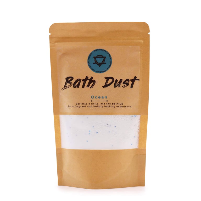 Natural Ocean Bath Dust 190g - Gentle Baby Care and Home Duster Powder