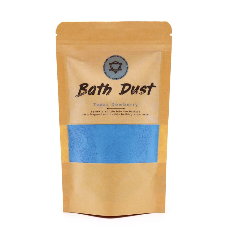 Texas Dewberry Bath Dust - Natural Moisturizing Exfoliant & Skin Softener, 190g