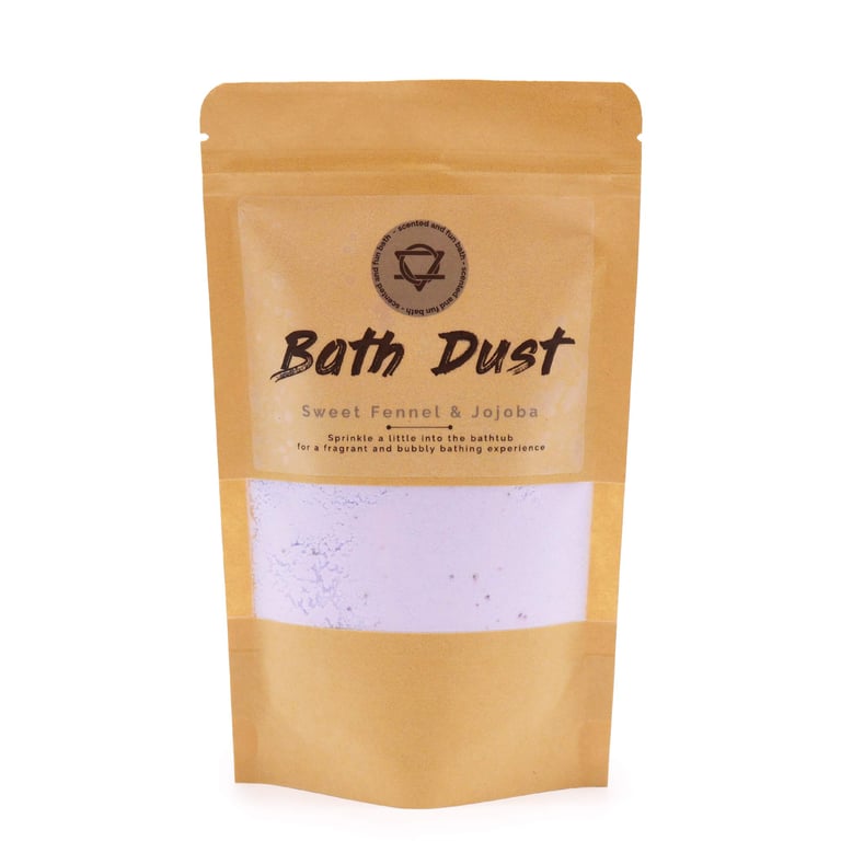 Sweet Fennel & Jojoba Bath Dust 190g - Relaxing and Nourishing Bath Dust for Soothing Skin and Mind