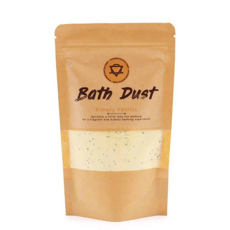 Simply Vanilla Bath Dust - Natural Relaxing Home Fragrance 190g