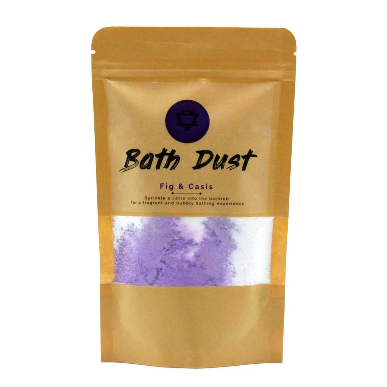 Fig & Cassis Bath Dust 190g - Home Fragrance for Relaxing Body Scent and Aroma Therapy