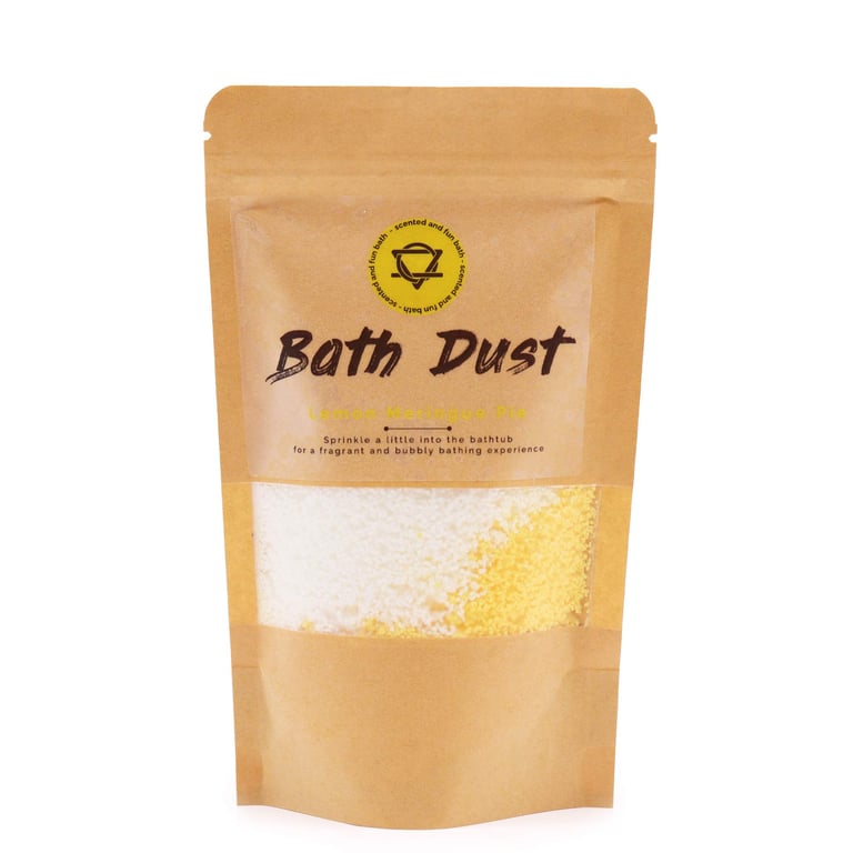 Lemon Meringue Pie Bath Dust 190g - Soothing Lemon Scented Bath Soak for Relaxation and Skin Care