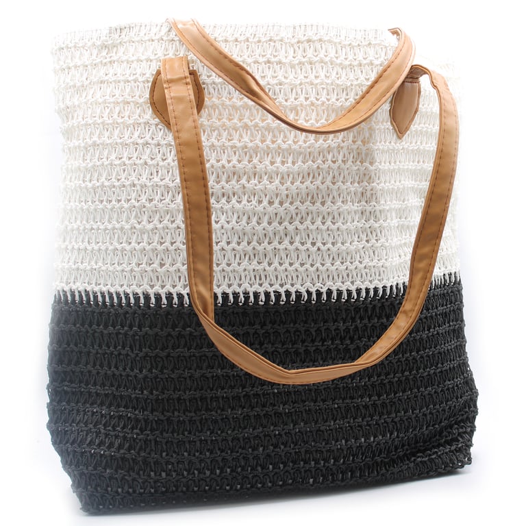 Bazaar Tote Bag - Durable Black & White, Back to the Bazaar