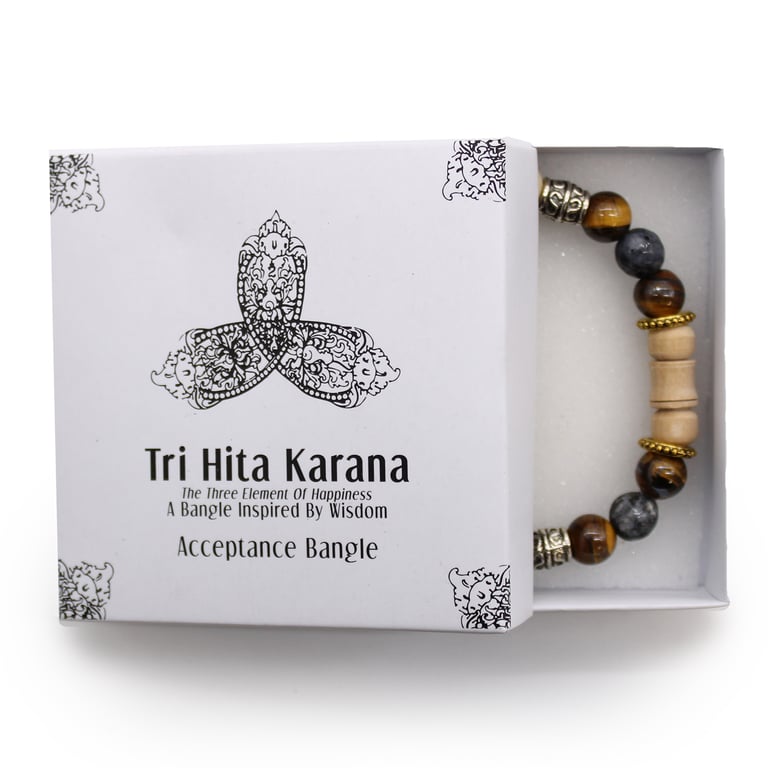 Handmade Tri Hita Karana Bangle - Balinese Cultural Jewelry Symbolizing Acceptance and Unity