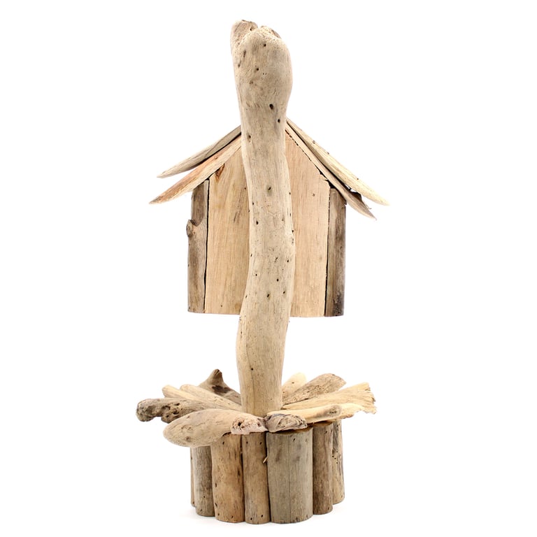 Driftwood Birdhouse with Stand - Attractive Wildlife Accommodation
