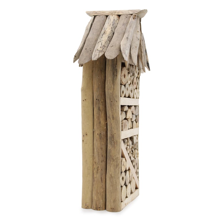 Bee & Insect Highrise Driftwood Box - Attractive Habitat for Pollinators