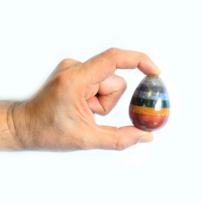 40-60mm Chakra Healing Eggs - Balance & Harmony by NamasteWellness