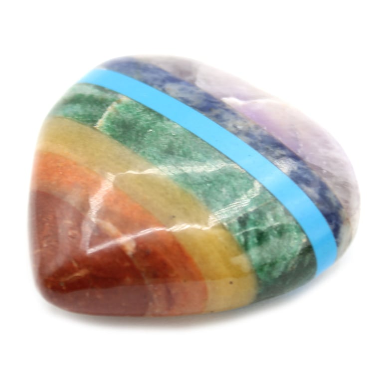 45-60mm Chakra Healing Crystal Pendants - Chakra Hearts, Authentic & Powerful