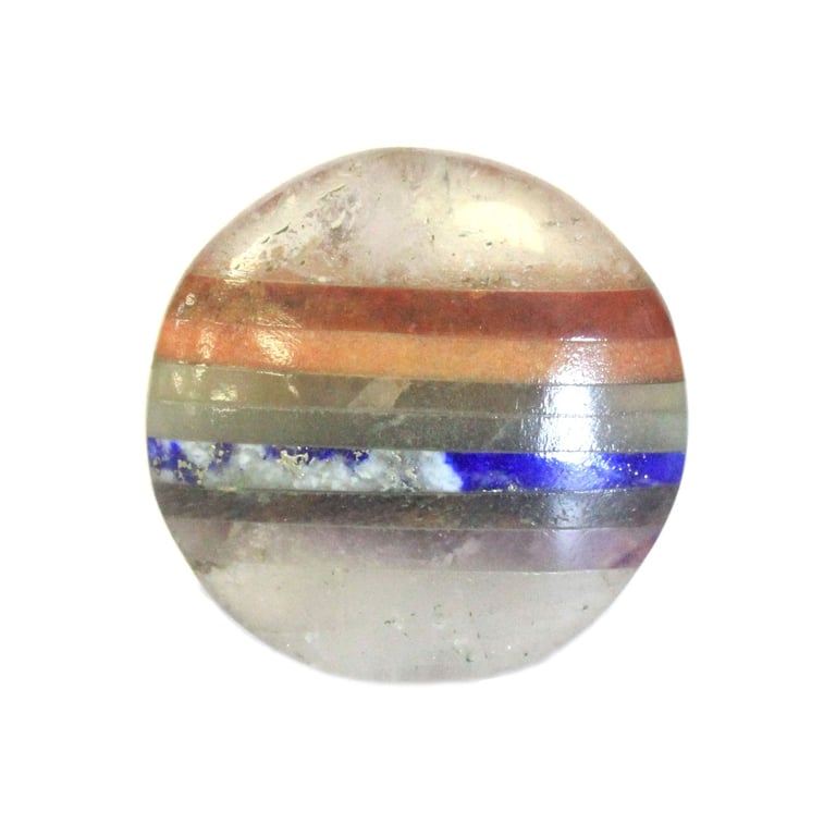 Chakra Healing Crystal Palmstone - 45mm Spiritual Stone for Balance and Harmony