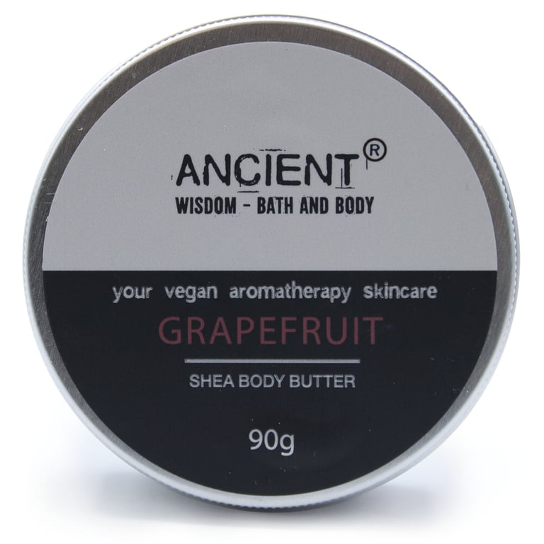Grapefruit Aromatherapy Shea Body Butter 90g - Natural Moisturizer for Smooth Skin