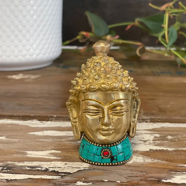 8cm Brass Meditation Buddha Figure - Decorative & Spiritual