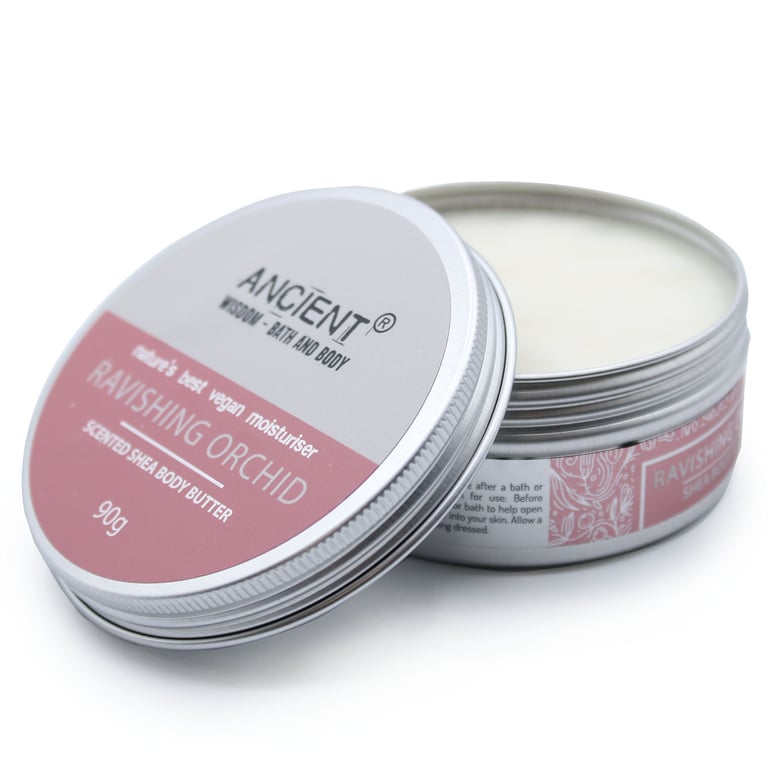 Ravishing Orchid Scented Shea Body Butter - Intensely Moisturizing Skin Treatment (90g)