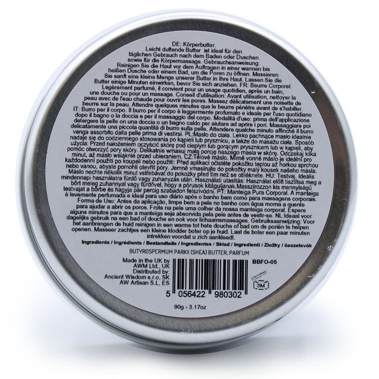 Scented Shea Body Butter - Sweet Strawberry 90g Shea Moisturizer for Dry Skin and Hydration