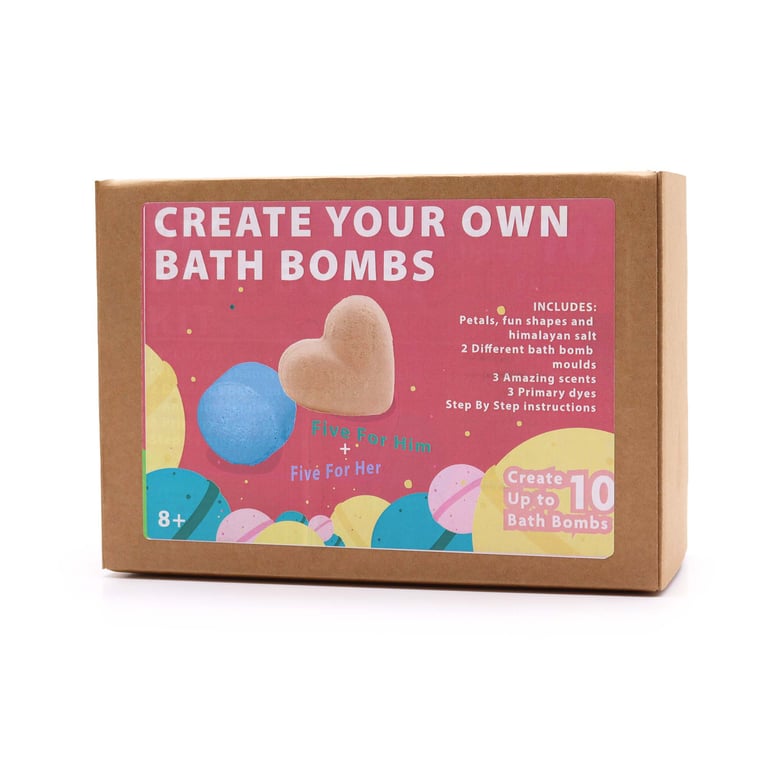 Rose & Bubblegum Bath Bomb Kit - Relaxing Aromatherapy Experience - Brand Name
