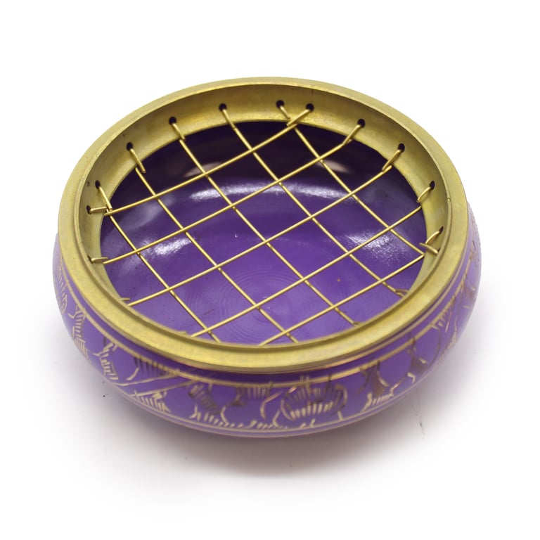 Chakra Incense Jar (Crown) - Natural Charcoal by Brand Name